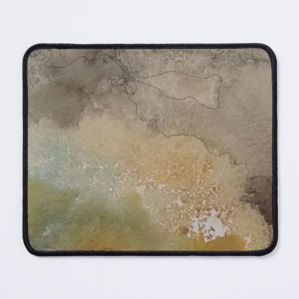 Item preview, Yellowstone Hydrothermal Pool #8 center closeup watercolor and ink painting designed and sold by ChillonLeachArt.