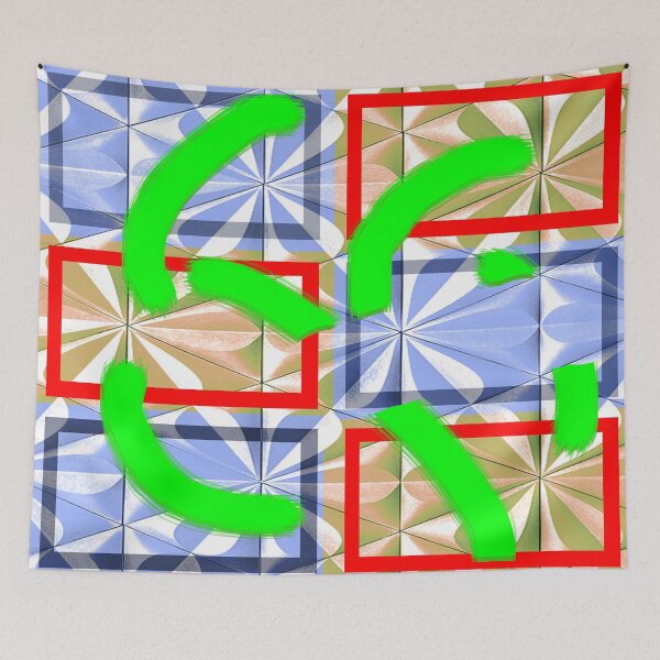 Item preview, Collage with pinwheel effect designed and sold by Ellen Turner.