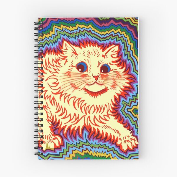 Artikelvorschau, KALEIDOSCOPE KITT, Louis Wain Psychedelische Katzenkunst, Elektrische Katze, Psychedelische Katze, Exzentrische Katzen von Louis Wain Kunstdrucke, Abstrakte Kunstkatze entworfen und verkauft von madeulaugh.