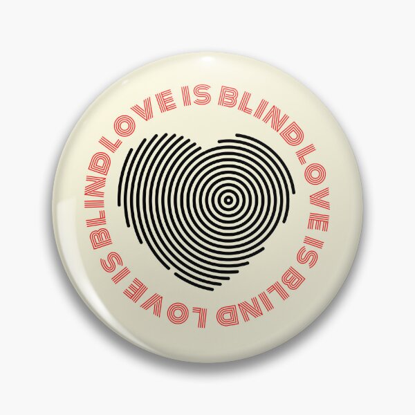 Item preview, Love is blind - Cute Fingerprint Maze Heart Design designed and sold by DesignsbyMona.