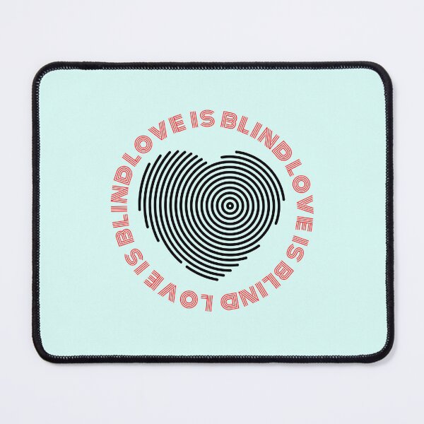 Item preview, Love is blind - Cute Fingerprint Maze Heart Design designed and sold by DesignsbyMona.