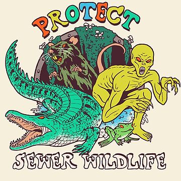 Artwork thumbnail, Protect Sewer Wildlife by wytrab8