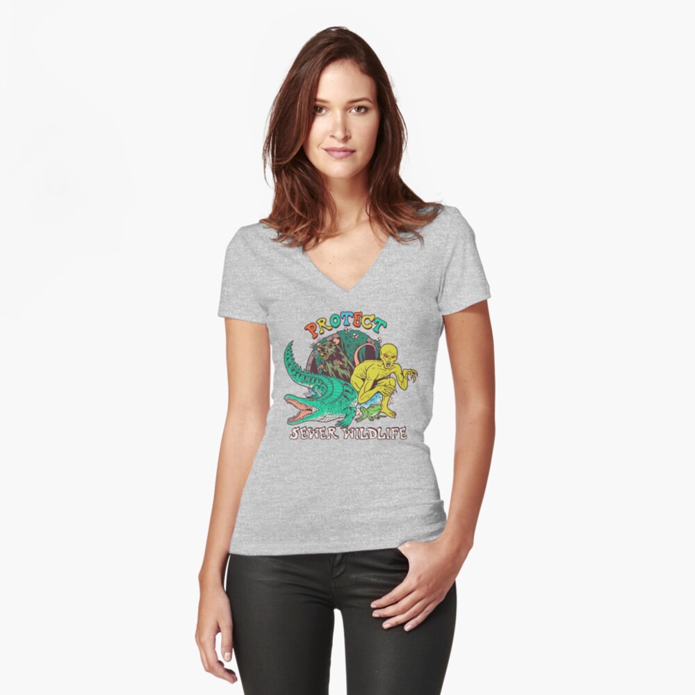 Item preview, Fitted V-Neck T-Shirt designed and sold by wytrab8.