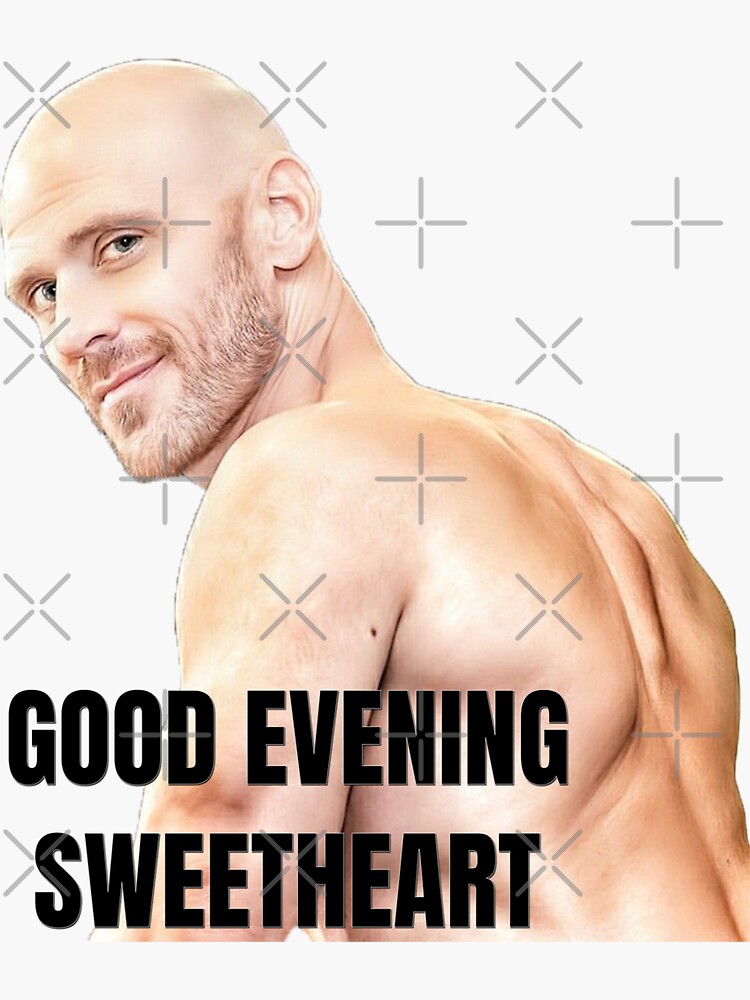 Johnny Sins Good Evening Sweetheart Sticker For Sale By Misakichan Redbubble