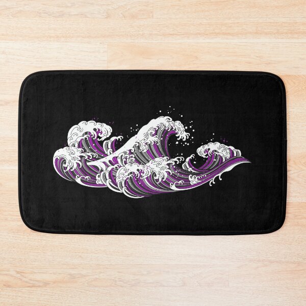 Item preview, Long Japanese Ace Wave. Asexual Pride designed and sold by Subtle Pride Shop.
