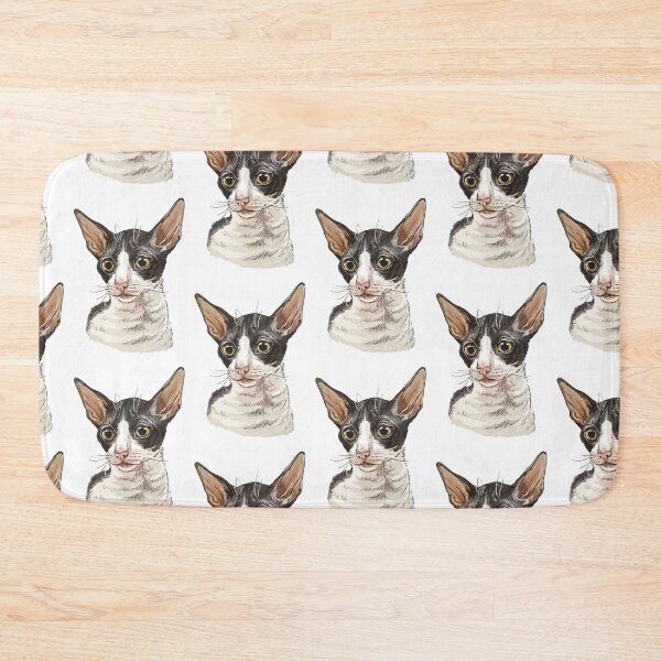 Item preview, Cornish Rex cat portrait designed and sold by Alinart16.