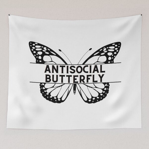 Item preview, antisocial butterfly designed and sold by soniaaseguin.