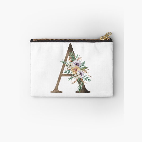 Item preview, Watercolor floral A letter print designed and sold by tiana-geo.