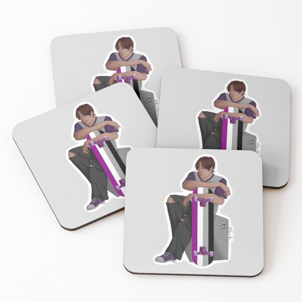 Item preview, Asexual Skater Sticker designed and sold by Agio-art.