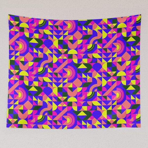 Item preview, geometric colorful patterns conceptual Art - Abstract Neo Geo graphic design designed and sold by Design Repo.
