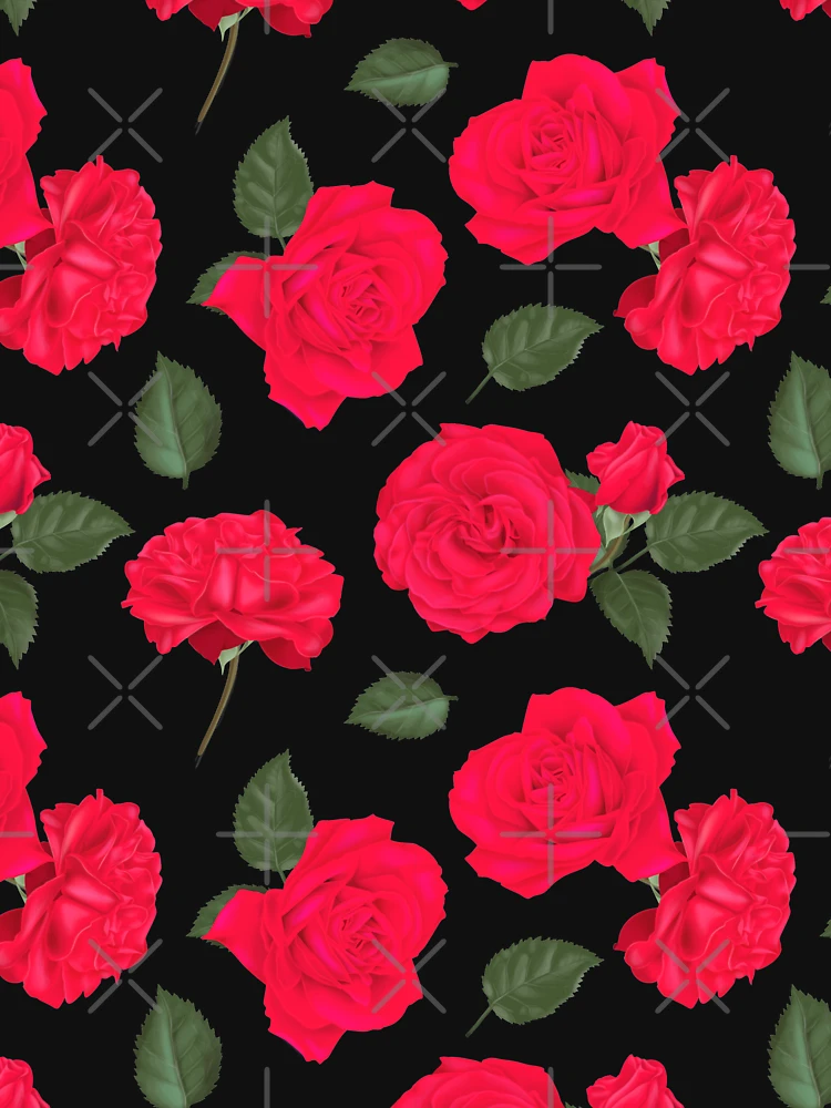 Thumbnail 6 of 6, Lightweight Sweatshirt, Red Roses Pattern designed and sold by mariapirogova.