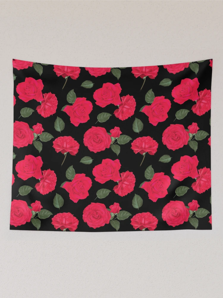 Thumbnail 2 of 3, Tapestry, Red Roses Pattern designed and sold by mariapirogova.