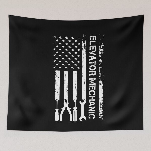 Item preview, Elevator Mechanic Cool Patriotic Elevator Mechanic Lover designed and sold by SharpThreadZ.