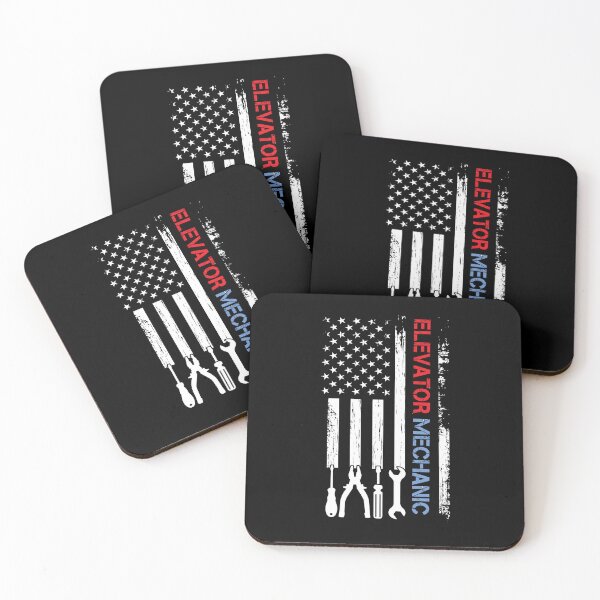 Item preview, Elevator Mechanic Cool American Flag Elevator Mechanic Lover designed and sold by SharpThreadZ.