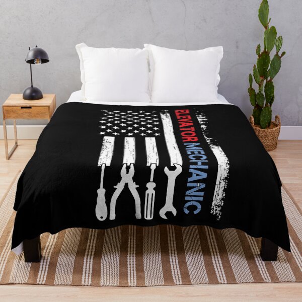 Item preview, Elevator Mechanic Cool American Flag Elevator Mechanic Lover designed and sold by SharpThreadZ.