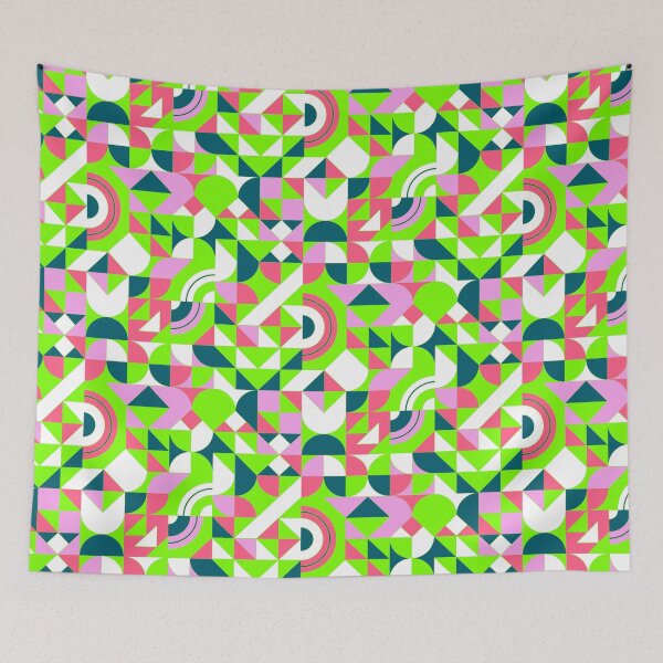 Item preview, geometric colorful patterns conceptual Art - Abstract Neo Geo graphic design designed and sold by Design Repo.