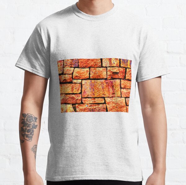 Vivid Multicolored Stone Wall Classic T-Shirt