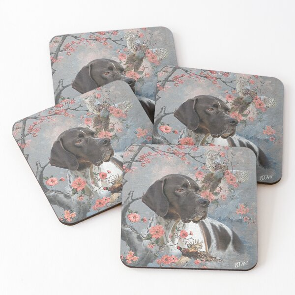 Item preview, Beautiful pointer with pheasants designed and sold by TammyHunterArt.