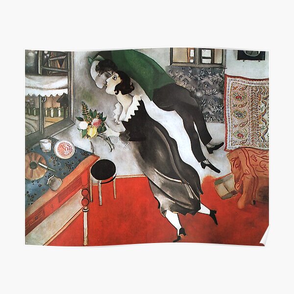 "Marc Chagall Birthday 1915 " Poster for Sale by TeeARTHY | Redbubble