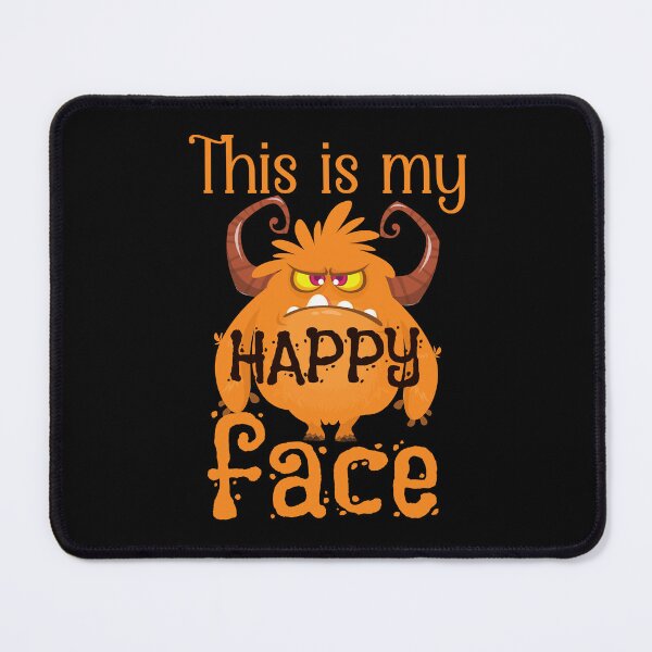 Item preview, This is my happy face grumpy monster designed and sold by EvergreenWhimsy.