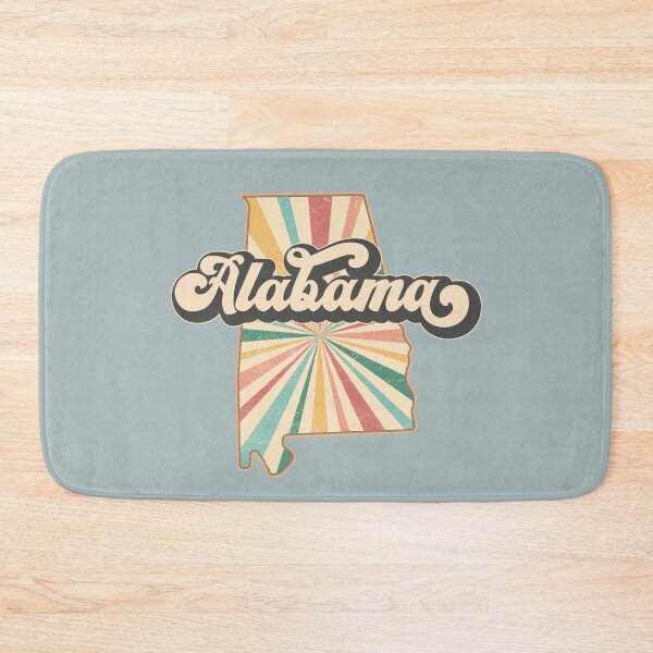 Item preview, Alabama Fan Retro State, Vintage Groovy Alabama Map, Distressed America Gift designed and sold by Cátia Lima.