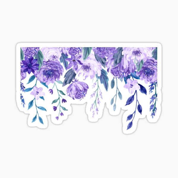 purple flower Sticker