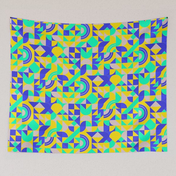 Item preview, geometric colorful patterns conceptual Art - Abstract Neo Geo graphic design designed and sold by Design Repo.