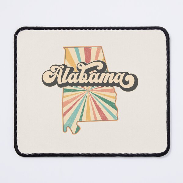 Item preview, Alabama Fan Retro State, Vintage Groovy Alabama Map, Distressed America Gift designed and sold by Cátia Lima.