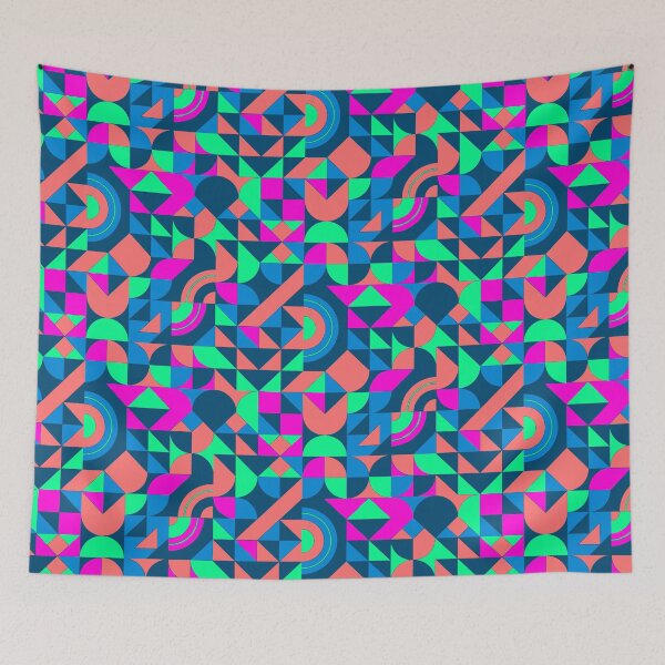 Item preview, geometric colorful patterns conceptual Art - Abstract Neo Geo graphic design designed and sold by Design Repo.