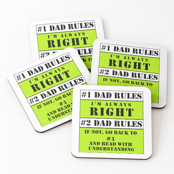 Item preview, Dad Is Always Right - Dad Rules (frame) designed and sold by K0tK0tu.