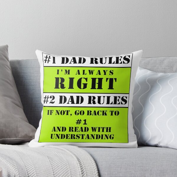 Item preview, Dad Is Always Right - Dad Rules (frame) designed and sold by K0tK0tu.