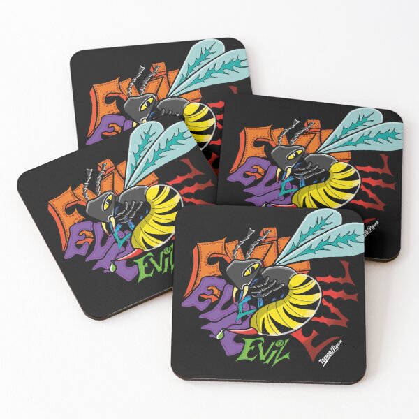 Item preview, TechnoPigeon Wasps are Evil, Colorful Wasp With Its Sting designed and sold by TechnoPigeon.