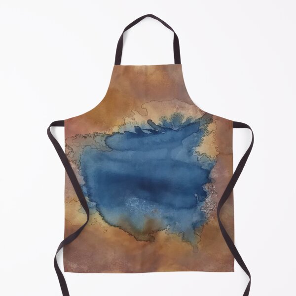 Item preview, Yellowstone Hydrothermal Pool #12 watercolor and ink painting designed and sold by ChillonLeachArt.