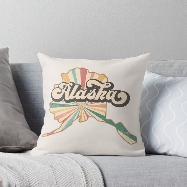 Item preview, Alaska Fan Retro State, Vintage Groovy Alaska Map, Distressed America Gift designed and sold by Cátia Lima.