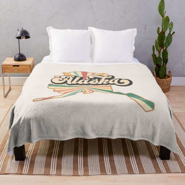 Item preview, Alaska Fan Retro State, Vintage Groovy Alaska Map, Distressed America Gift designed and sold by Cátia Lima.