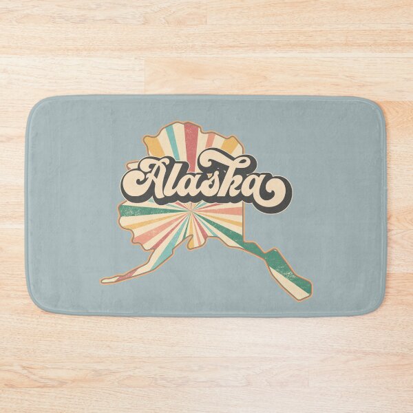 Item preview, Alaska Fan Retro State, Vintage Groovy Alaska Map, Distressed America Gift designed and sold by Cátia Lima.
