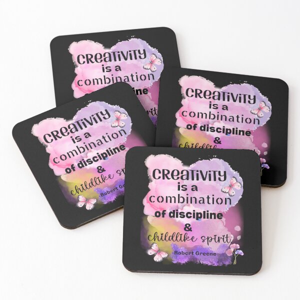 Item preview, Creativity is a combination of discipline and a childlike spirit designed and sold by EvergreenWhimsy.