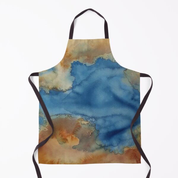 Item preview, Yellowstone Hydrothermal Pool #13 watercolor and ink painting designed and sold by ChillonLeachArt.