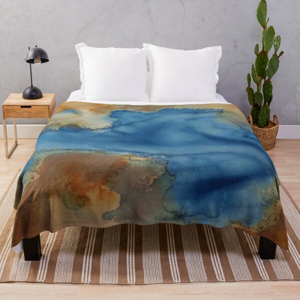 Item preview, Yellowstone Hydrothermal Pool #13 watercolor and ink painting designed and sold by ChillonLeachArt.