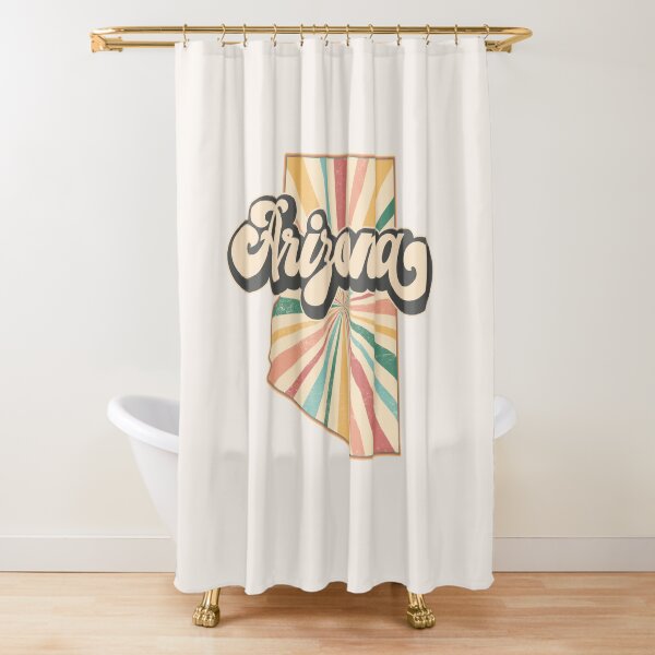 Item preview, Arizona Fan Retro State, Vintage Groovy Arizona Map, Distressed America Gift designed and sold by Cátia Lima.