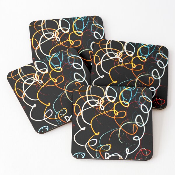 Item preview, PATTERN DESIGN STUDY #41 – Colorful Abstract of Twirling Light with Open Shutter designed and sold by DEL-Productions.