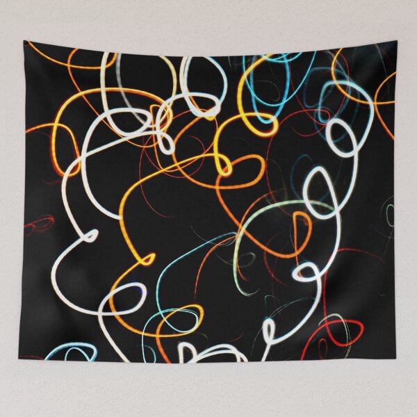 Item preview, PATTERN DESIGN STUDY #41 – Colorful Abstract of Twirling Light with Open Shutter designed and sold by DEL-Productions.