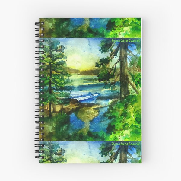 Item preview, Big Bear Lake through the Forest Trees designed and sold by signaturelaurel.