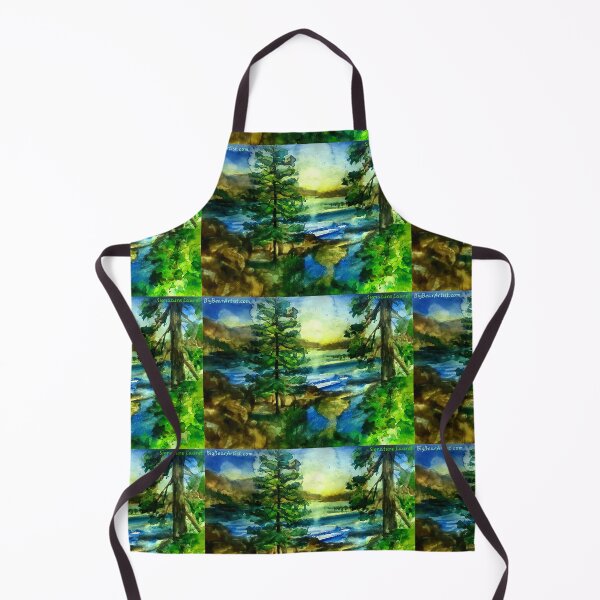 Item preview, Big Bear Lake through the Forest Trees designed and sold by signaturelaurel.