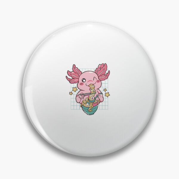 Item preview, kawaii-axolotl-ramen-cartoon-t-shirt-design. designed and sold by JAMALSTORE92.