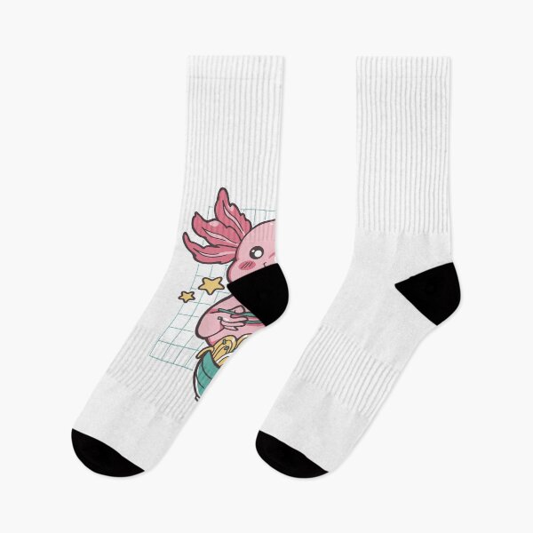 Item preview, kawaii-axolotl-ramen-cartoon-t-shirt-design. designed and sold by JAMALSTORE92.