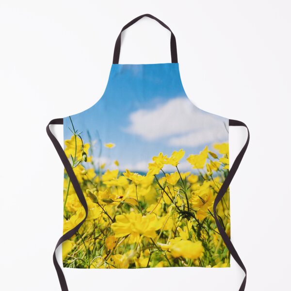 Item preview, Yellow Meadow Flowers with Blue Sky designed and sold by katiamelnik.