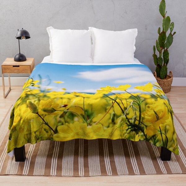 Item preview, Yellow Meadow Flowers with Blue Sky designed and sold by katiamelnik.