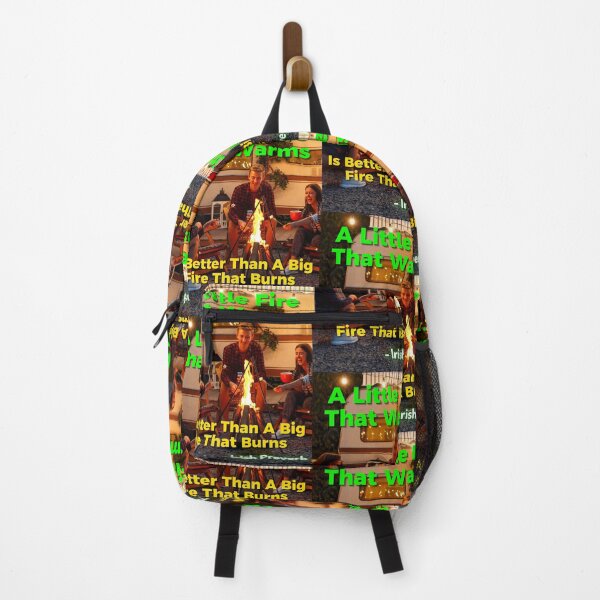 Item preview, Irish Proverb - A Little Fire That Warms Is Better Than A Big Fire That Burns designed and sold by IrishProverbs.