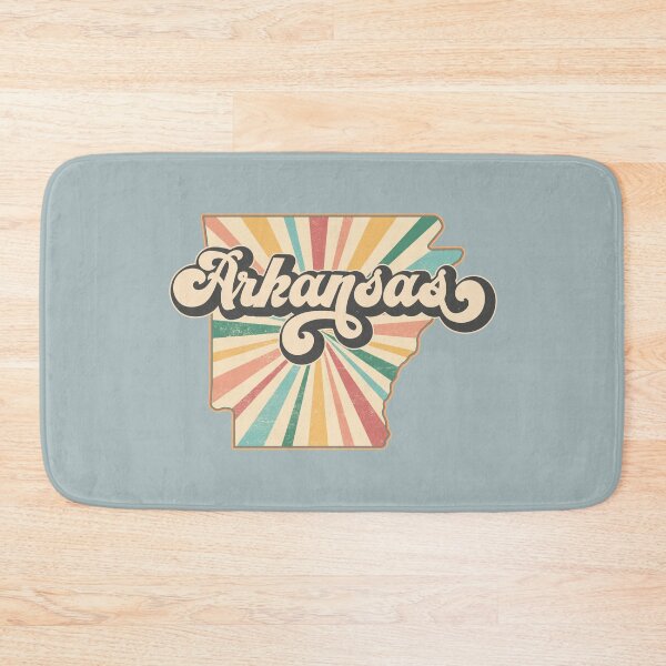 Item preview, Arkansas Fan Retro State, Vintage Groovy Arkansas Map, Distressed America Gift designed and sold by Cátia Lima.